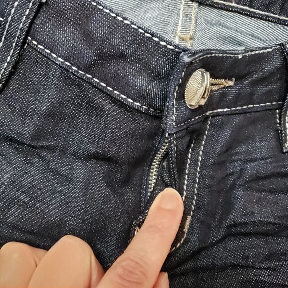 Guess By Marciano Skinny Jean Dark Wash Denim Cropped - Picture 8 of 16